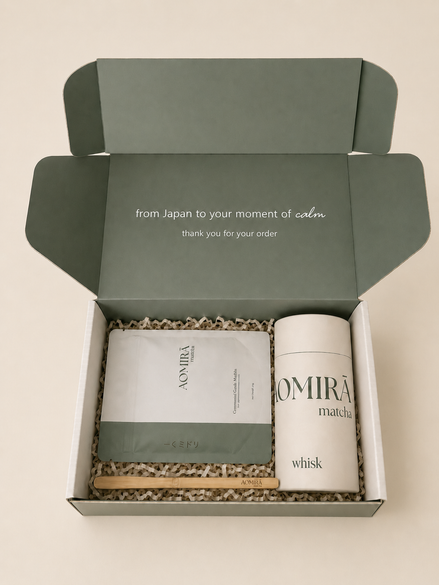 Matcha Set, open front side